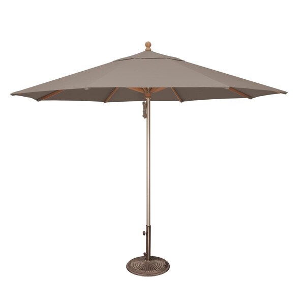 Cerrar SimplyShade Ibiza 11 ft. Sunbrella Wood & Aluminum Umbrella Cast Silver CE2650463 - main